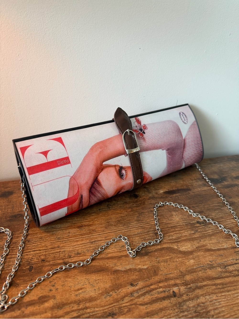 Ultra Rare 1970 Vintage Vogue Paris French Magazine Print Clutch Bag NWOT